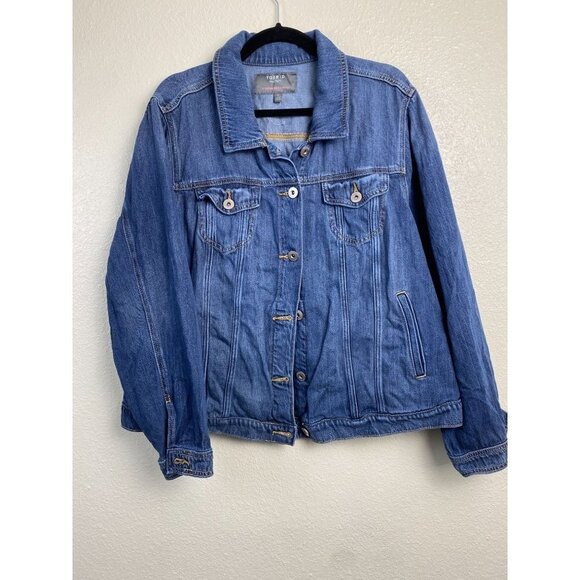 Torrid Blazer Blue Jean‎ Jacket Womens Plus size 3X Denim Classic Closet staple - Picture 1 of 14